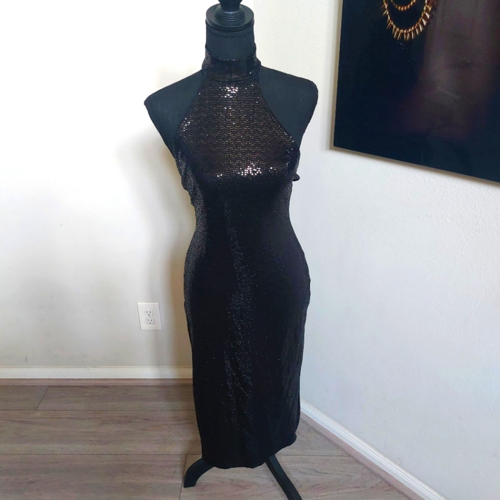 Pretty Little Thing Women's Bodycone Midi Dress Size 8